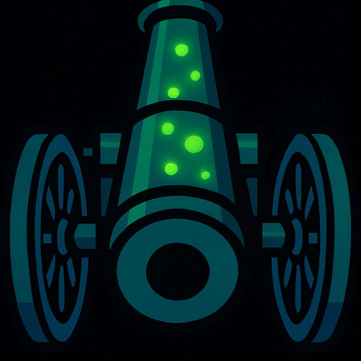 tekerleri mavi olsun ve demir gövdenin üzerinde yeşil yeşil ışık gibi benekler olsun