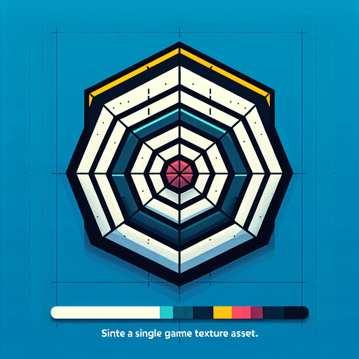 Hexagon target
Single Game Texture. In-Game asset. 2d. Blank background. High contrast. No shadows.