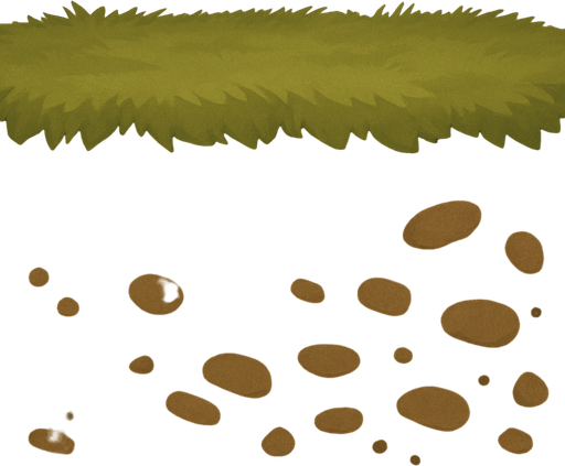 a piece of land and earth colored