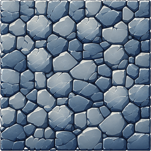 A Topdown Stone Ground.
Single Game Texture.  In-Game asset.  2d.  Blank background.  High contrast.  No shadows