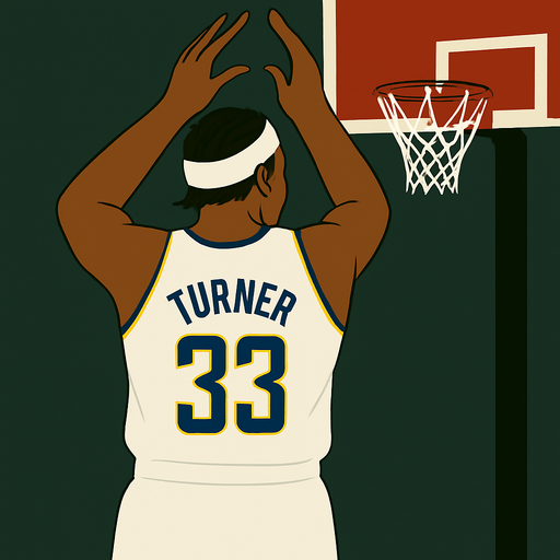 Give him a white headband and an Indiana pacers white uniform