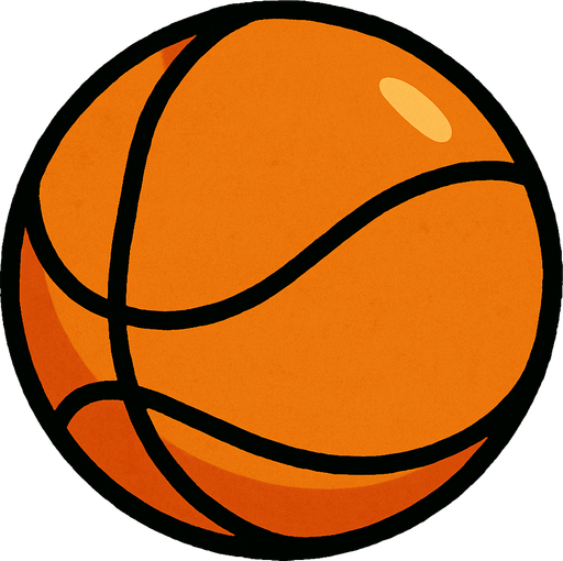 Off orange Ball (not a basketball).
In-Game asset.  2d.  High contrast.  No shadows