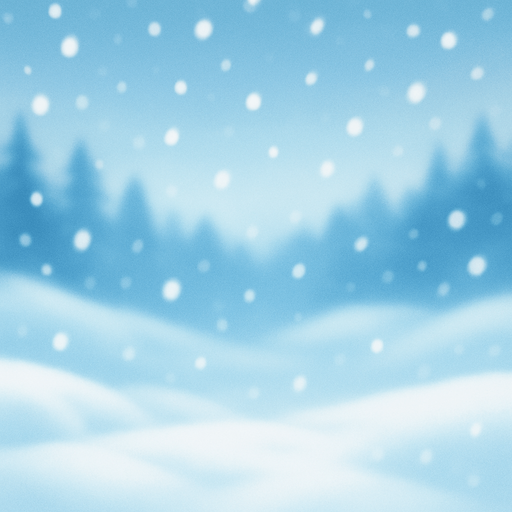 blurry beautiful snow view background image.
In-Game asset.  2d.  High contrast.  No shadows