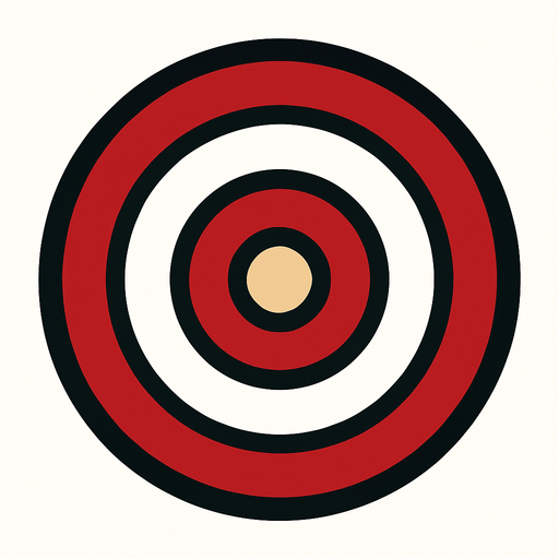 hedef tahtası.
In-Game asset.  2d.  High contrast.  No shadows