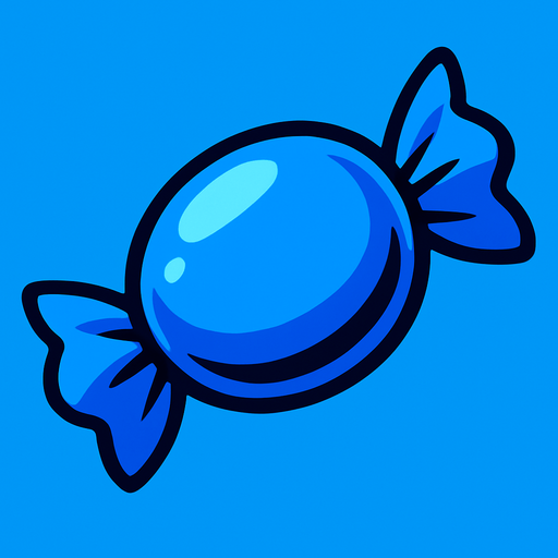 candy_blue.
In-Game asset.  2d.  High contrast.  No shadows