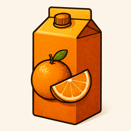 OrangeJuice - Gerçekçi - Yazısız.
In-Game asset.  2d.  High contrast.  No shadows
