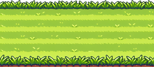 A repeating grassy field. Cartoon
Single Game Texture.  In-Game asset.  2d.  Blank background.  High contrast.  No shadows