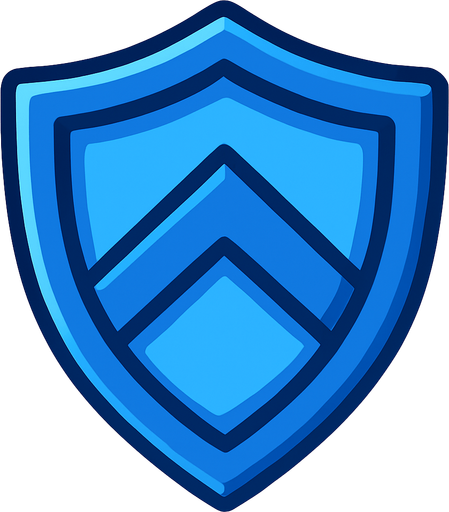 Escudo azul.
In-Game asset.  2d.  High contrast.  No shadows