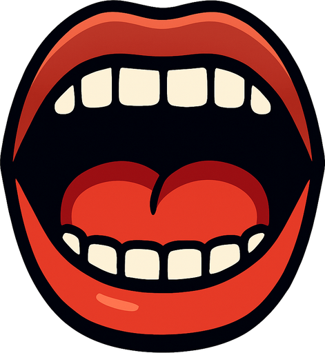 Agız.
In-Game asset.  2d.  High contrast.  No shadows