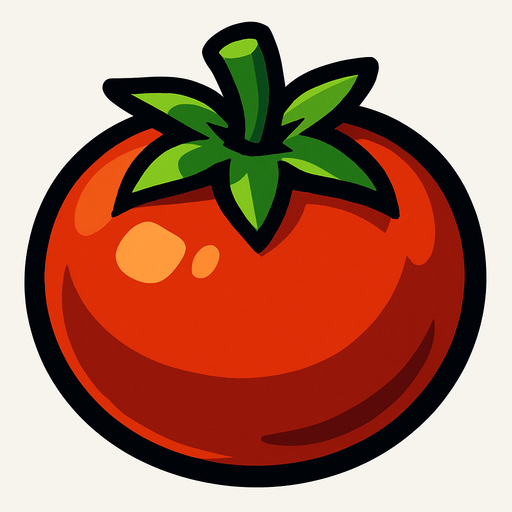 tomato.
In-Game asset.  2d.  High contrast.  No shadows