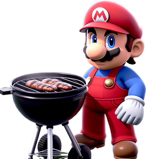 marıo holdıng a grıll