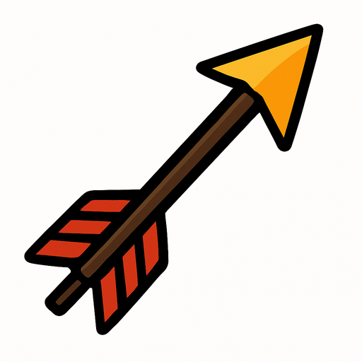 Flecha.
In-Game asset.  2d.  High contrast.  No shadows
