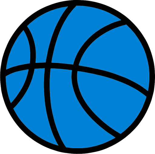 Bana 2d basketbol topu yap mavi renk olsun.
In-Game asset.  2d.  High contrast.  No shadows