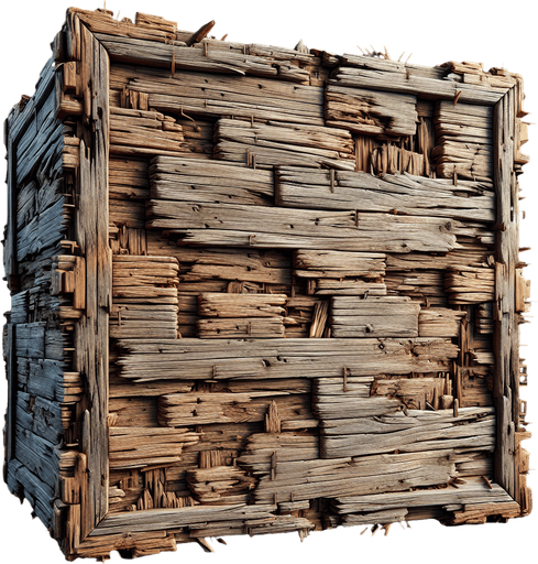 cartoon old splintered wood background.
Single Game Texture. In-Game asset. 2d. Blank background. High contrast. No shadows.
