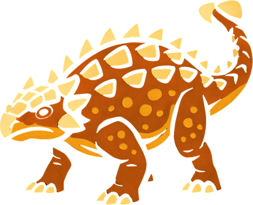 Ankylosaurus.
In-Game asset.  2d.  High contrast.  No shadows