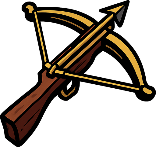 crossbow.
In-Game asset.  2d.  High contrast.  No shadows