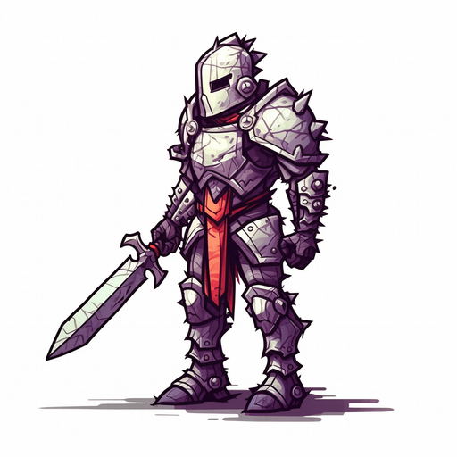 Enemy zombie knight walking to the left.
Game Texture. In-Game asset. 2d. Pixelart. White background. Blank background. Low detail. High contrast.