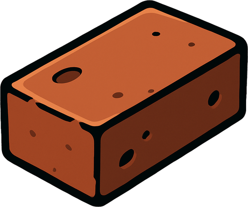 Brick.
In-Game asset.  2d.  High contrast.  No shadows