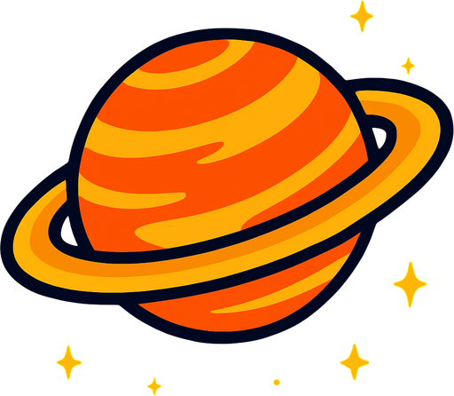 satürn.
In-Game asset.  2d.  High contrast.  No shadows