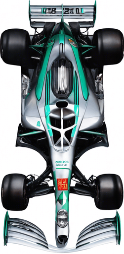 ugyanez a kép csak 2 zöld türkizzöld csik a kocsi orrán