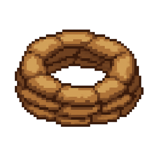 
küçük daire bir siper. Arka plan yok. Şeffaf arka plan. Boş arkaplan. Gölge yok. 2d. Oyun içi varlık. düz pixel art tarzı
