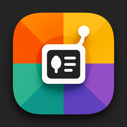 Modern App Store icon, high definition, square with rounded corners, for a game titled "Color Name Generator" and with the description "Type your name and discover your personalized four-color palette generated uniquely from your input.". No text on icon!
