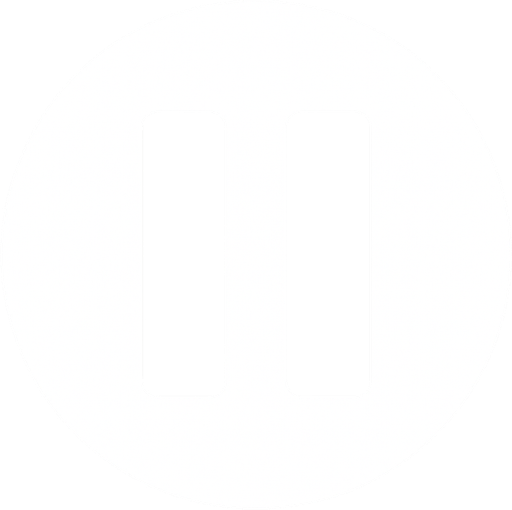 Pause icon in circle white.
In-Game asset.  2d.  High contrast.  No shadows
