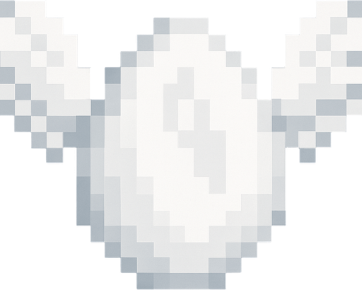 winged and white