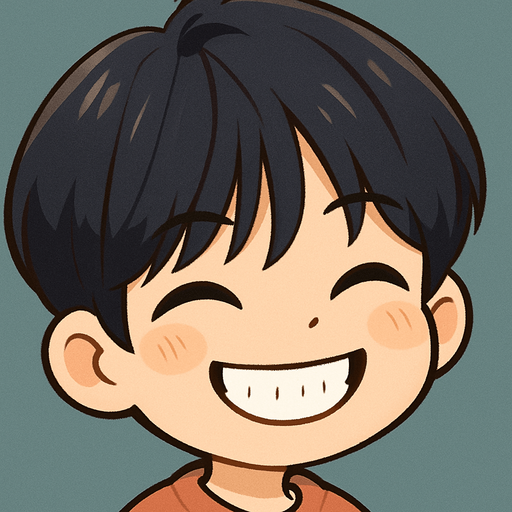 Make him in cartoon chibi style, retains key facial features like his heartfelt smile and expressive eyes that curve when he smiles
