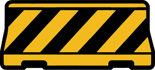 add highway barrier top view.
In-Game asset.  2d.  High contrast.  No shadows