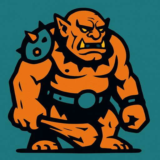Ogro.
In-Game asset.  2d.  High contrast.  No shadows