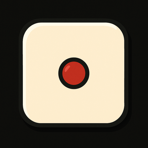 1 zarı. Deliği kırmızı. Kenarları yumuşatılmış (edge). Tek yüz..
In-Game asset.  2d.  High contrast.  No shadows. Casino