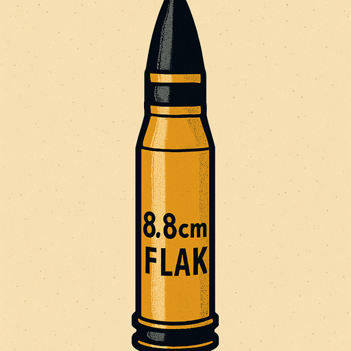 prollectil de un flak 8,8cm.
In-Game asset.  2d.  High contrast.  No shadows