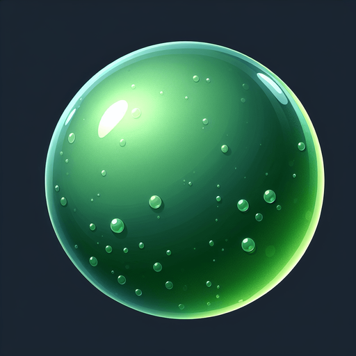 yeşil balon.
Single Game Texture.  In-Game asset.  2d.  Blank background.  High contrast.  No shadows