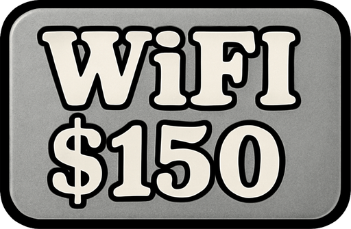 Make button silver and change test to say 'WiFi $150'