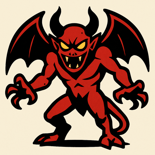 Evil enemy.
In-Game asset.  2d.  High contrast.  No shadows