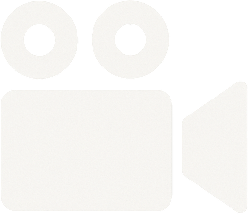 white video camera icon