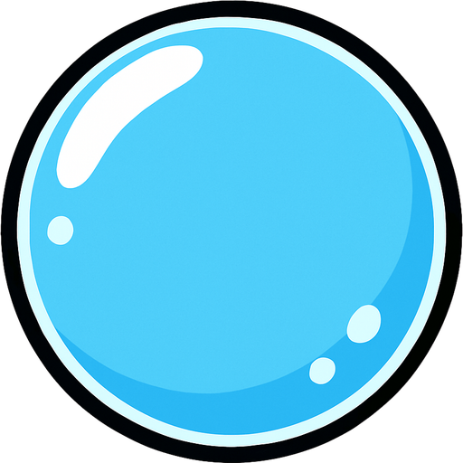 transparent bubble.
In-Game asset.  2d.  High contrast.  No shadows