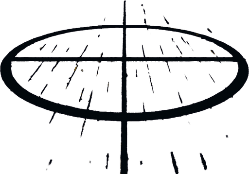 Make a centercircle in an abandoned school.
In-Game asset.  2d.  High contrast.  No shadows