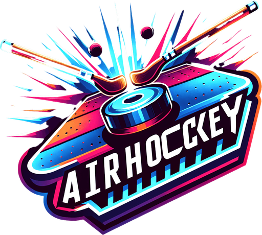 Air hockey logo.