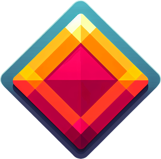 Simple flat icon, 200x200pixels, one bright color romb with border. No shadows, top down view, transparent background.
Single Game Texture. In-Game asset. 2d. Blank background. High contrast. No shadows.