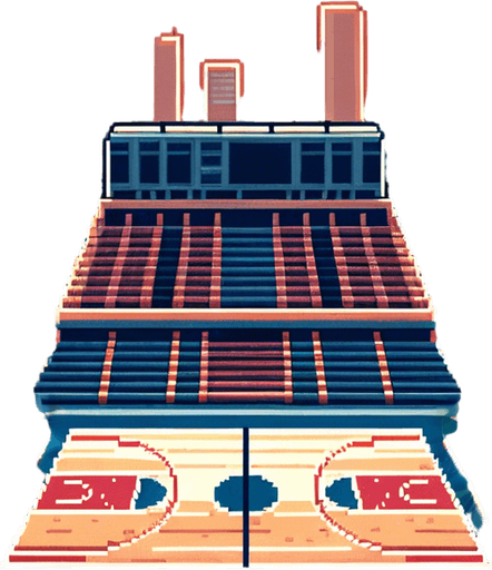 remove the highlighted basketball baskets, or make them low contrast.