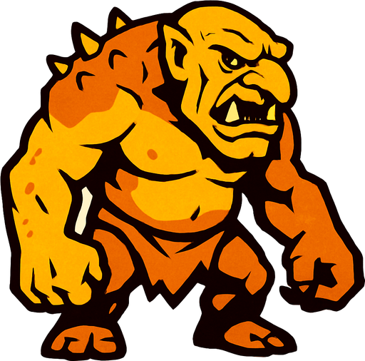 troll.
In-Game asset.  2d.  High contrast.  No shadows