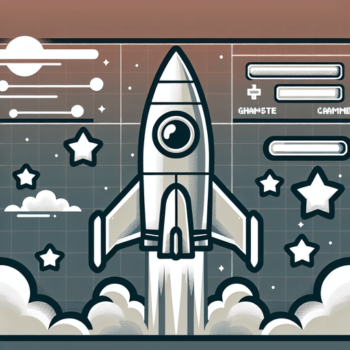 Rocket.
Single Game Texture. In-Game asset. 2d. Blank background. High contrast. No shadows.