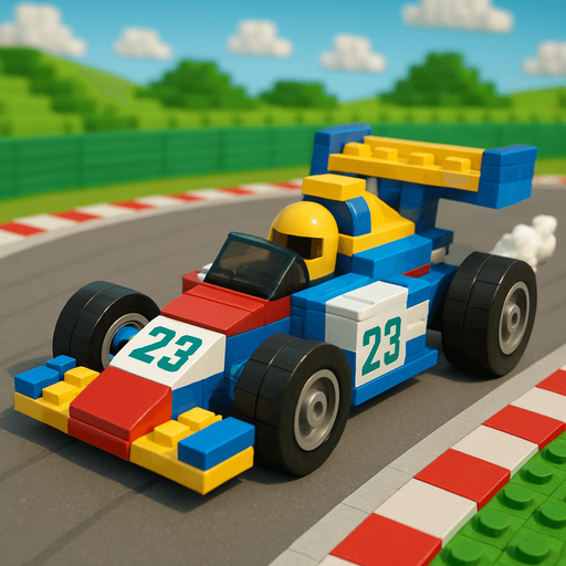Block racing  car