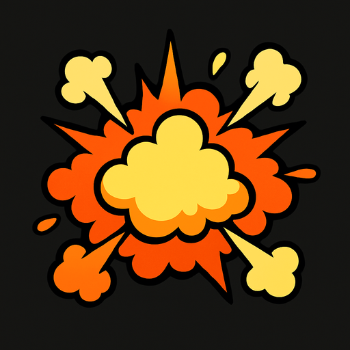 explosion effect
In-Game asset.  2d.  High contrast.  No shadows