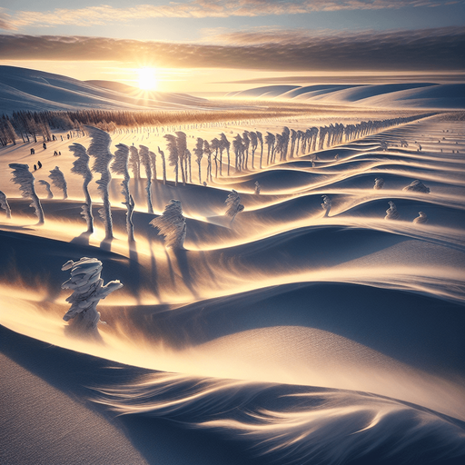 Drifting snow