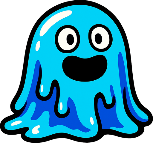 Jelly monster.
In-Game asset.  2d.  High contrast.  No shadows