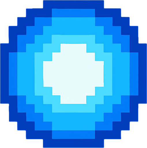 pixelart blue circular enemy projectile to dodge
In-Game asset.  2d.  High contrast.  No shadows. Pixel art