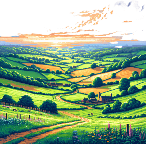 country side landscape.
video game style